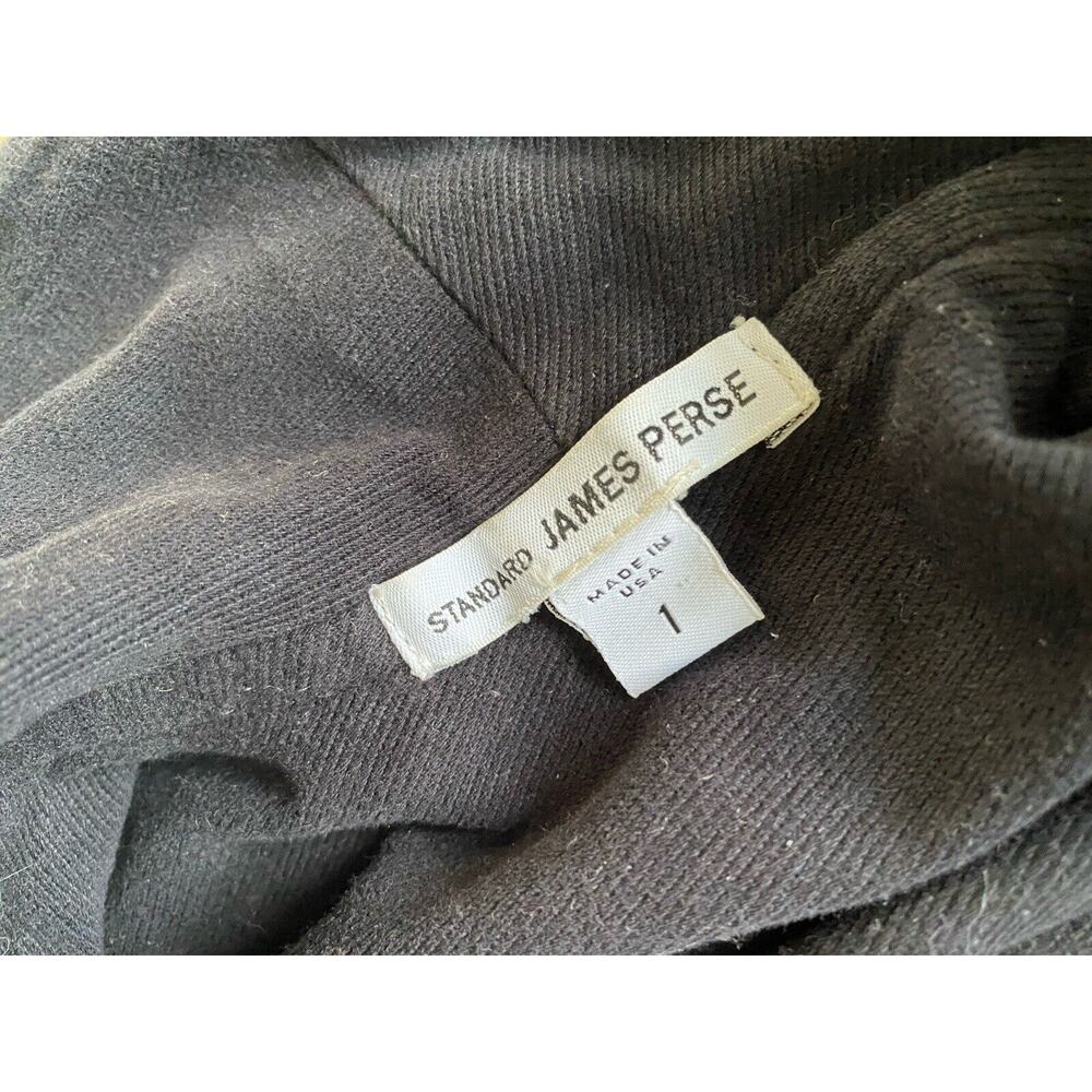 JAMES PERSE Women’s Cotton Blend riders jacket Black Stretch Moto 1 - Picture 7 of 10